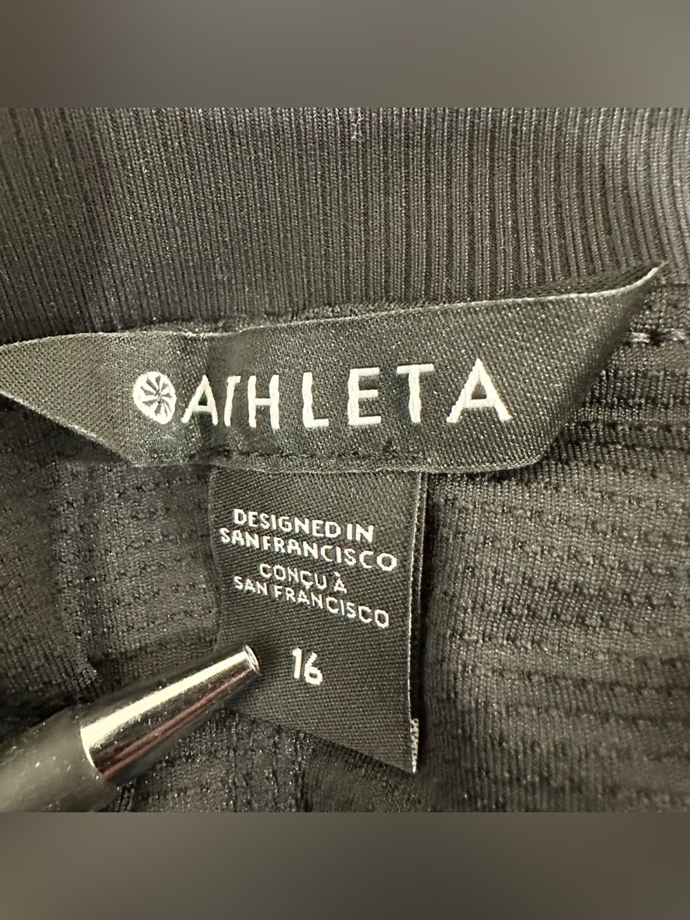Athleta Skort Women’s 16 Black Zip Pockets Elastic Waist Shorts Tennis NWT - Picture 3 of 6